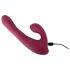 Javida - Rotierender Vibrator mit Klitorisarm, Funksteuerung (Rot)