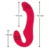 You2Toys Strapless - Kabelloser, tragbarer Vibrator (Rot)