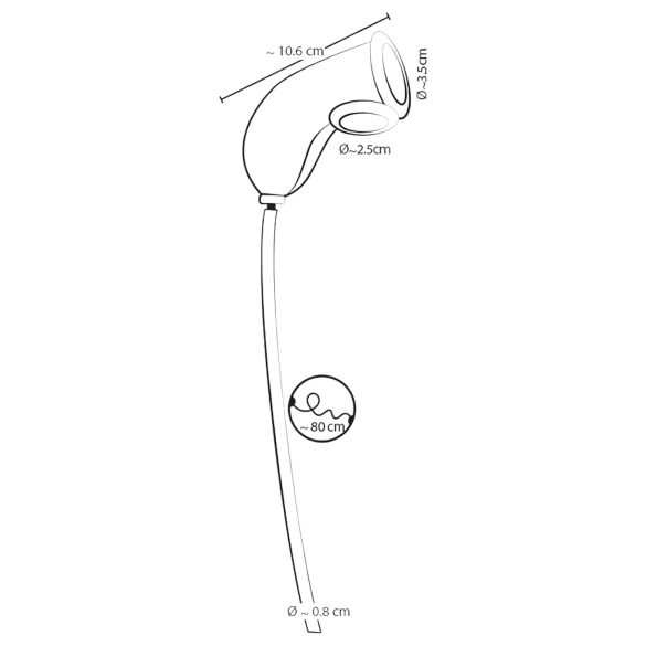 You2Toys Piss Play Sleeve - Penisaufsatz mit Auslaufrohr (transparent)