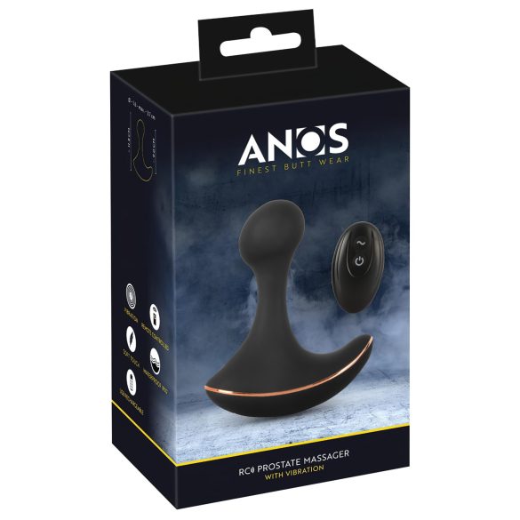 ANOS - Wasserdichter Analvibrator (Schwarz)