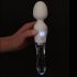 Liaison Zauberstab - Silikon-Glas LED Vibrator (transparent)