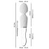 Liaison Zauberstab - Silikon-Glas LED Vibrator (transparent)