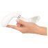 Liaison Curve – Akku-LED-Vibrator (transparent-weiß)