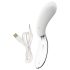 Liaison Curve – Akku-LED-Vibrator (transparent-weiß)