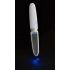 Liaison Straight - Akku, LED Vibrator (transparent-weiß)
