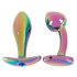 ANOS Metal Rainbow - Metall Analplug-Set (2-teilig)