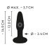 ANOS - Wasserdichter Akku-Analvibrator (Schwarz)