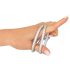 You2Toys - Dreifach-Silikon Penis- und Hodenring (Silber)
