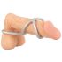 You2Toys - Dreifach-Silikon Penis- und Hodenring (Silber)