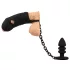 Black Velvet - Silikon Penis Käfig mit Analplug (schwarz)