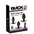 Black Velvet - Wiederaufladbares Analdildo-Set - 3-teilig (schwarz)