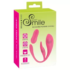   SMILE - tragbares wiederaufladbares Funk-Vibrations-Ei (pink)