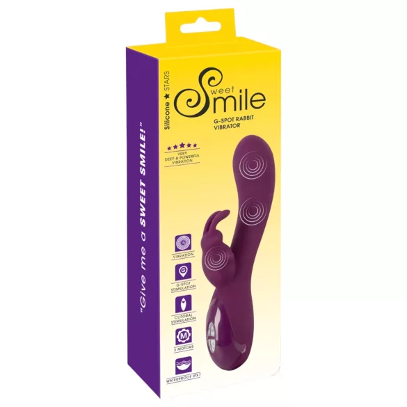SMILE - Wiederaufladbarer Vibrator, 3 Motoren, Klitorisarm (Lila)