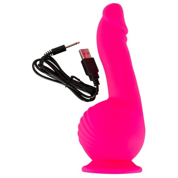 SMILE Powerful - Akku-Doppelmotor-Saugfuß-Vibrator (Pink)