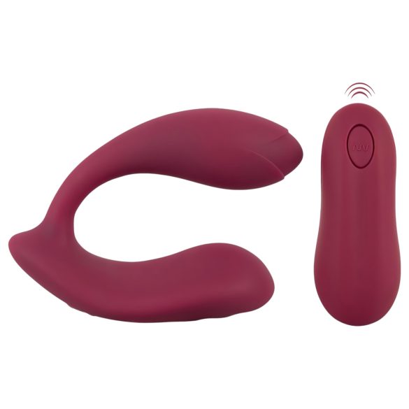You2Toys Rosenrot - Roter, akkubetriebener Vibrator mit Fernsteuerung