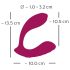 You2Toys Rosenrot - Roter, akkubetriebener Vibrator mit Fernsteuerung