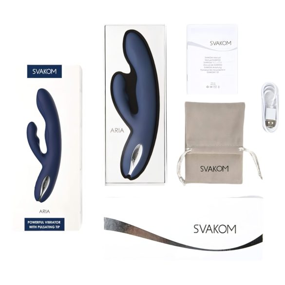Svakom Aylin - Akku-Pulsations-Vibrator mit Klitorisarm (blau)