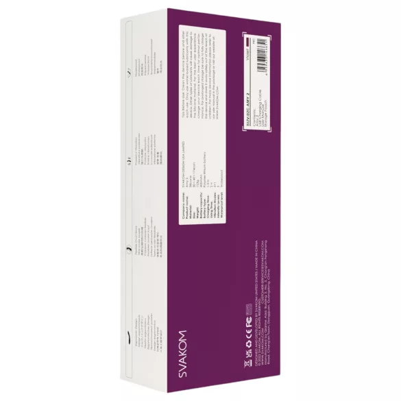 Svakom Amy 2 - wiederaufladbarer, wasserdichter G-Punkt Vibrator (violett)