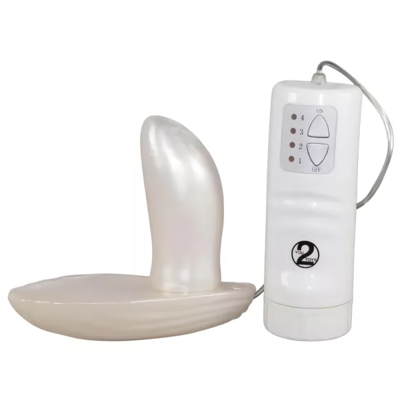 You2Toys - Muschel - Strap-On Vibrator (Weiß)