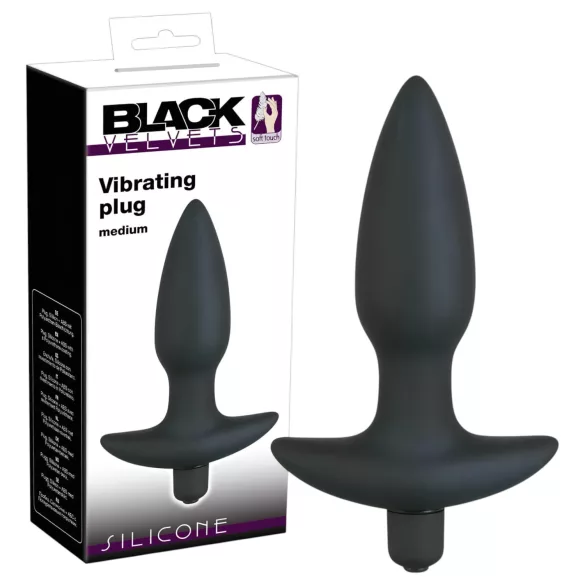 Black Velvet Vibrations-Analplug Größe Mittel