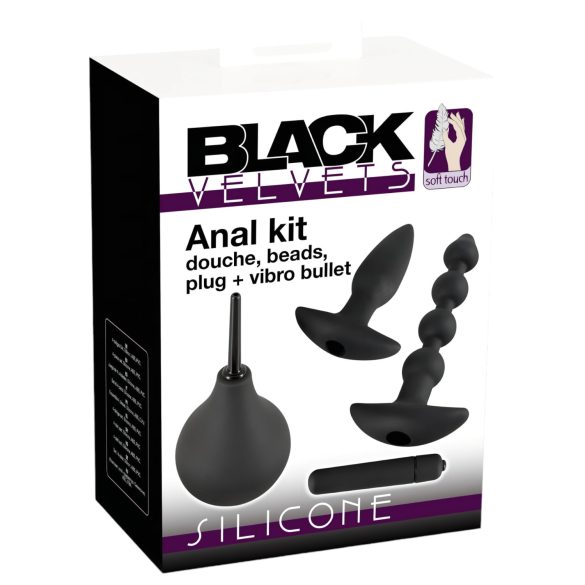 Black Velvet Anal-Vibrator Set (4-teilig)