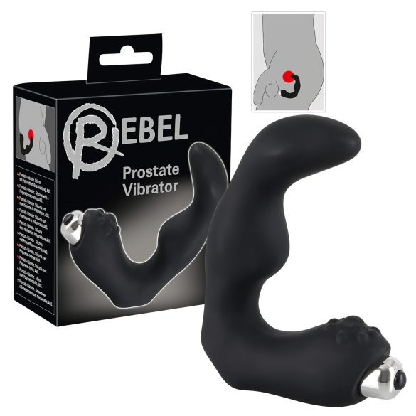 Rebel - Gebogener Prostata-Vibrator (Schwarz)