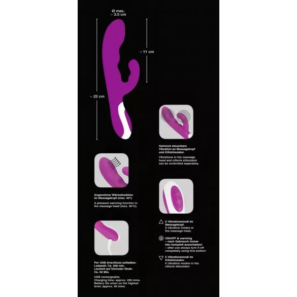 Javida - Wärmender Klitoris-Vibrator (Pink)