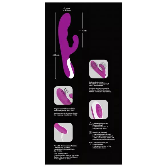 Javida - Wärmender Klitoris-Vibrator (Pink)