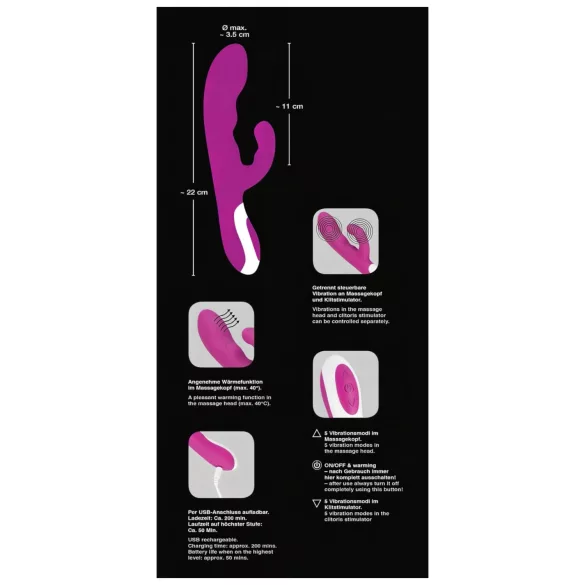 Javida - Wärmender Klitoris-Vibrator (Pink)