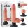 King Cock 7 Saugfuß Vibrator (18 cm) - Hautfarben