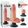 King Cock 7 Saugnapf-Vibrator (18 cm) - hautfarben