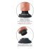 King Cock 7 Saugfuß Vibrator (18 cm) - Hautfarben