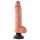 King Cock 10 Saugfuß Vibrator (25 cm) - Natur