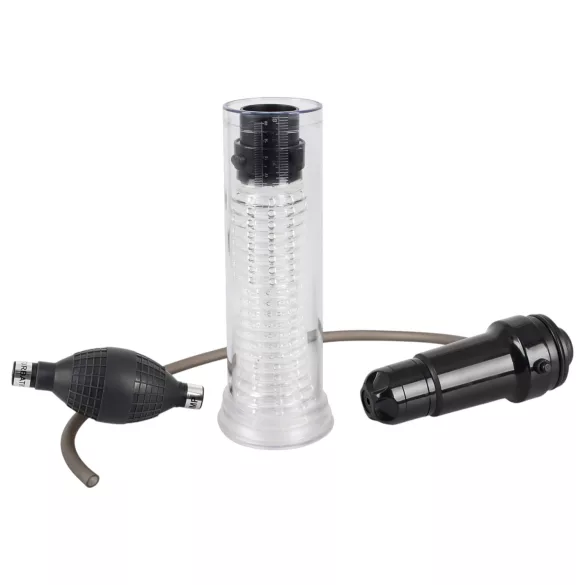 You2Toys - 2in1 - Penispumpe & Masturbator (transparent)
