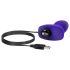 b-Vibe Rimming - Rotierender Analvibrator mit Perlen (Lila)