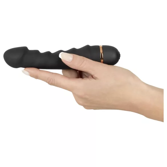 You2Toys - Bendy Ripple - geriffelter Vibrator (schwarz)