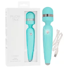 Pillow Talk Cheeky Wand - Akku-Massage-Vibrator (türkis)