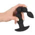 Black Velvet - Wiederaufladbarer 5-Perlen Analvibrator (schwarz)