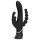 Happyrabbit Triple - wiederaufladbarer Klitoris- und Analarm-Vibrator (schwarz)