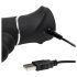 Happyrabbit Triple - wiederaufladbarer Klitoris- und Analarm-Vibrator (schwarz)