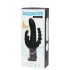 Happyrabbit Triple - wiederaufladbarer Klitoris- und Analarm-Vibrator (schwarz)