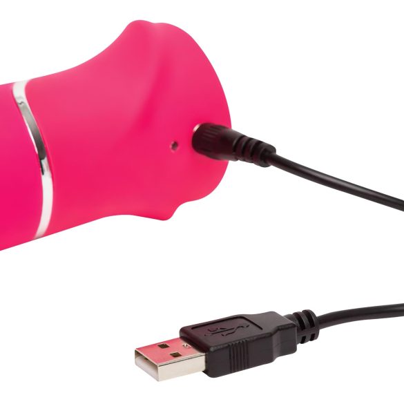 Happyrabbit Thrusting - Akku Löstab-Vibrator mit Klitorisarm (pink)