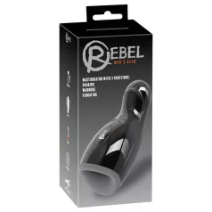   Rebel - Beheizbarer, vibrierender, auf-und-ab Masturbator (schwarz)