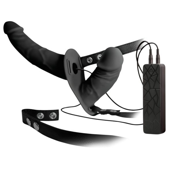 Double Thruster - anlegbarer Doppelvibrator (schwarz)