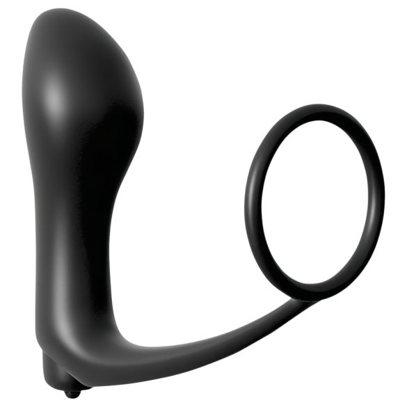 Analfantasy - Fingeranalschlauch mit Penisring (schwarz)
