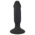 Black Velvet - Akku Anusvibrator mit Penis (Schwarz)