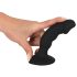 Black Velvet - Akku Anusvibrator mit Penis (Schwarz)