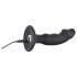 Black Velvet - Akku Anusvibrator mit Penis (Schwarz)