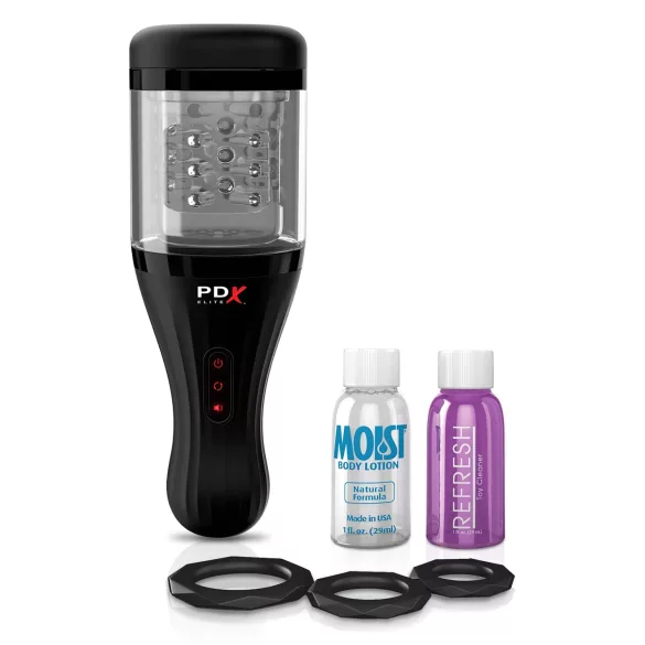 PDX Elite Rotobator - künstliches Lustobjekt (transparent-schwarz)