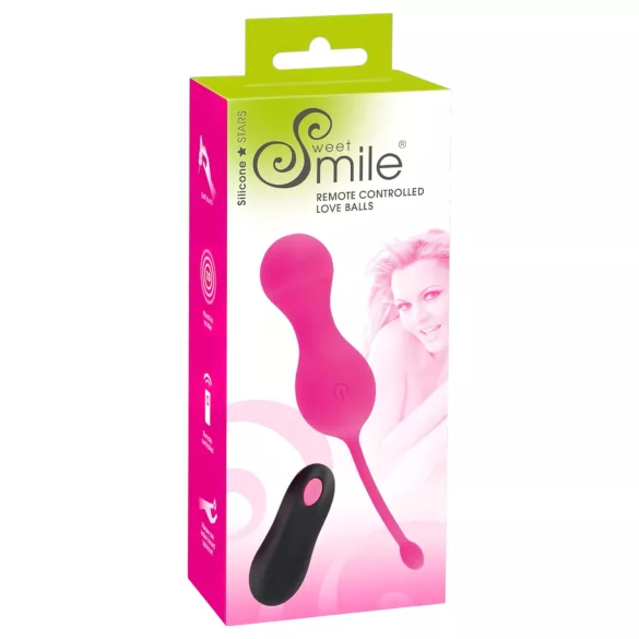 SMILE Liebeskugeln - Akku, Funkvibro-Ei (Pink)